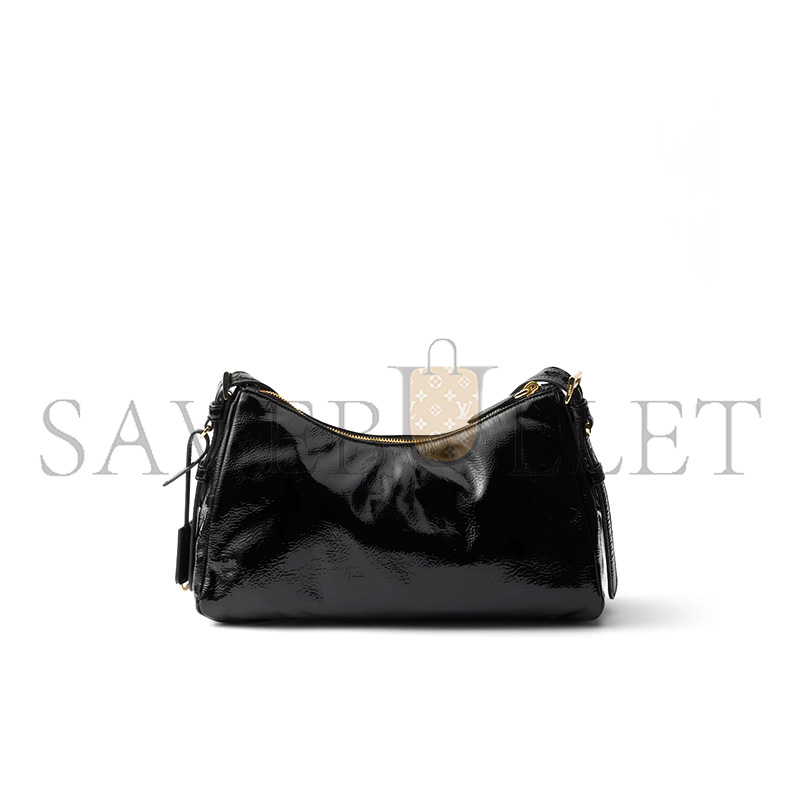 PRADA AIMÉE MEDIUM NAPLAK LEATHER SHOULDER BAG 1BC229 (31*18*10cm)